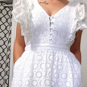 White lace dress j.crew